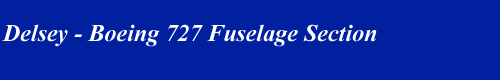Delsey Boeing 727 fuselage section