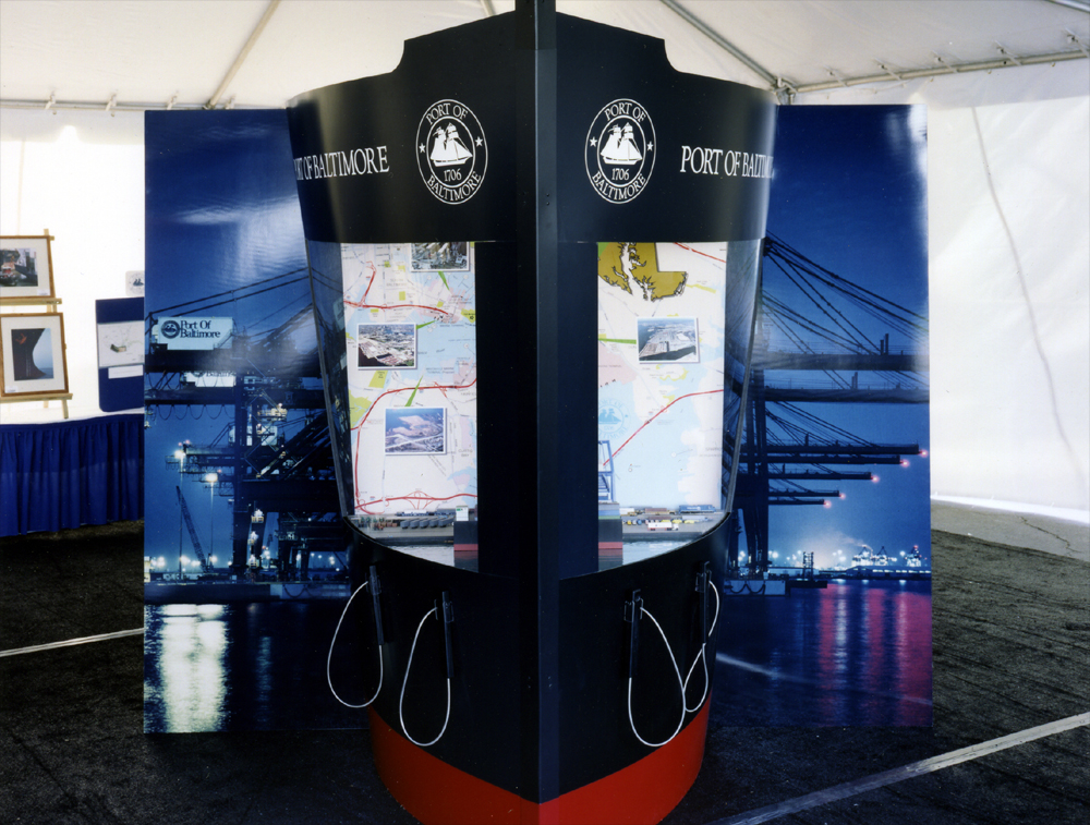 Maryland Port Admin. Port of Baltimore educational kiosk