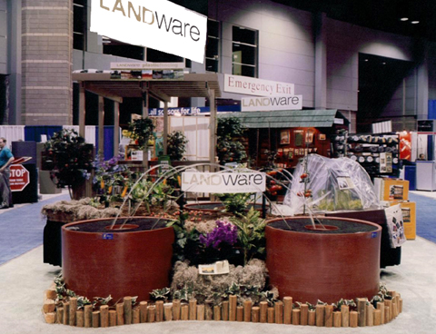 leap-jet fountains in Landware exhibit at International Hardware Show